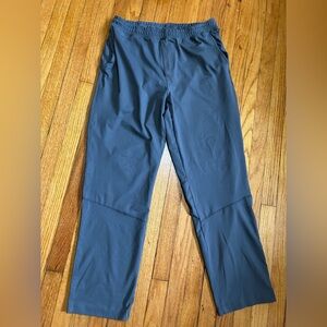 RHONE Men's Lightweight Athletic Pants Size XL Grey Drawstring